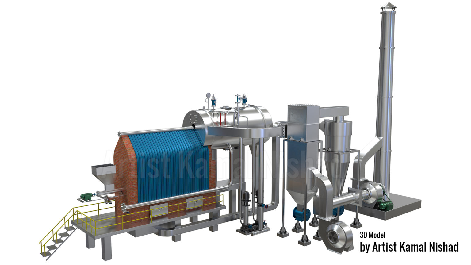 3D MACHINE MODEL | 3D Product Modeling This is a 3D Machine model. One of my client/customer wanted me to create this 3D model of the machine for her project. Created by © Kamal Nishad. All rights reserved.