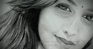 A BEAUTIFUL GIRL HS | Pencil & Charcoal Sketch This is a Handmade Pencil & Charcoal Sketch “HS”.  Created by © Kamal Nishad. All rights reserved. www.kamalnishad.com