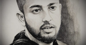 A HANDSOME GUY | Pencil & Charcoal Sketch This is a Handmade Sketch made with Pencil & Charcoal “A HANDSOME GUY”.  One of my client/customer (FEMALE) wanted me to draw his portrait for his birthday gift.  SIZE: A3  Created by © Kamal Nishad. All rights reserved. www.kamalnishad.com