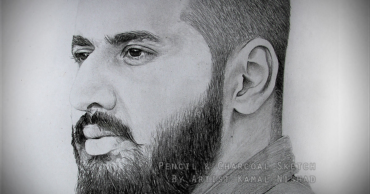 A MAN PORTRAIT | Pencil & Charcoal Sketch This is a Handmade Sketch made with Pencil & Charcoal “A MAN PORTRAIT”. One of my client/customer (GIRL) wanted me to draw her “Special One’s” portrait for his birthday gift. SIZE: A3 Created by © Kamal Nishad. All rights reserved.