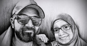 CUTE COUPLE | Pencil & Charcoal Sketch Title : CUTE COUPLE Medium : Pencil & Charcoal Sketch Size : A3 Paper size (Sketch size 29.7 x 42.0 cm*) Artist : Kamal Nishad    This is a Handmade/hand-drawn Sketch made with Pencil & Charcoal “CUTE COUPLE”.  This is a Gift from One of my Client to their friends. ?  SIZE: Paper size A3 (work area 11.7 x 16.5 inches *estimated)  Created by © Kamal Nishad. All rights reserved. www.kamalnishad.com