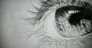 THE EYE – Pencil & Charcoal sketch_ by Artist Kamal Nishad +91 9501247988_ 1200 x 630