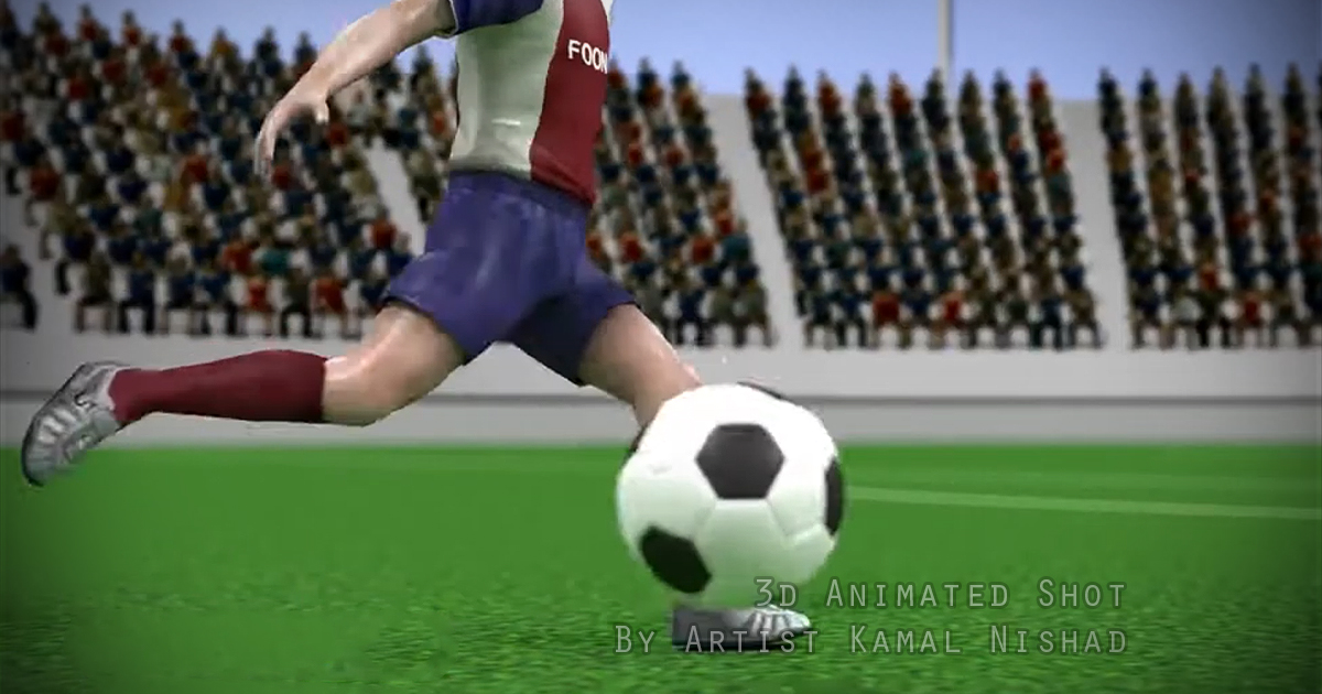 THE FOOTBALL PLAYER | 3D Gaming Animation Shot This is a 3D Animation shot video “THE FOOTBALL PLAYER”. One of my client/customer wanted me to create this shot for his project. SIZE: FULL HD Created by © Kamal Nishad. All rights reserved.