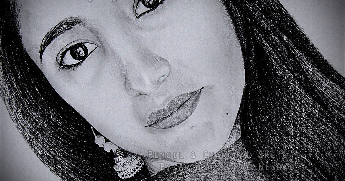 THE INNOCENCE BEAUTY | Pencil & Charcoal Sketch This is a Handmade/hand-drawn Sketch made with Pencil & Charcoal “THE INNOCENCE BEAUTY”. One of my client/customer wanted me to draw this portrait for a birthday gift. SIZE: A3 Created by © Kamal Nishad. All rights reserved.