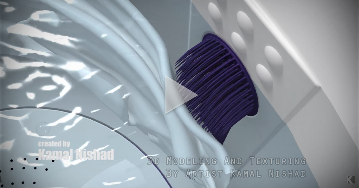 WASHING MACHINE | 3D Animated Advertisement shot This is a “3D Animated Commercial Advertisement shot” Video for a famous Washing Machine Company. Created by © Kamal Nishad. All rights reserved.