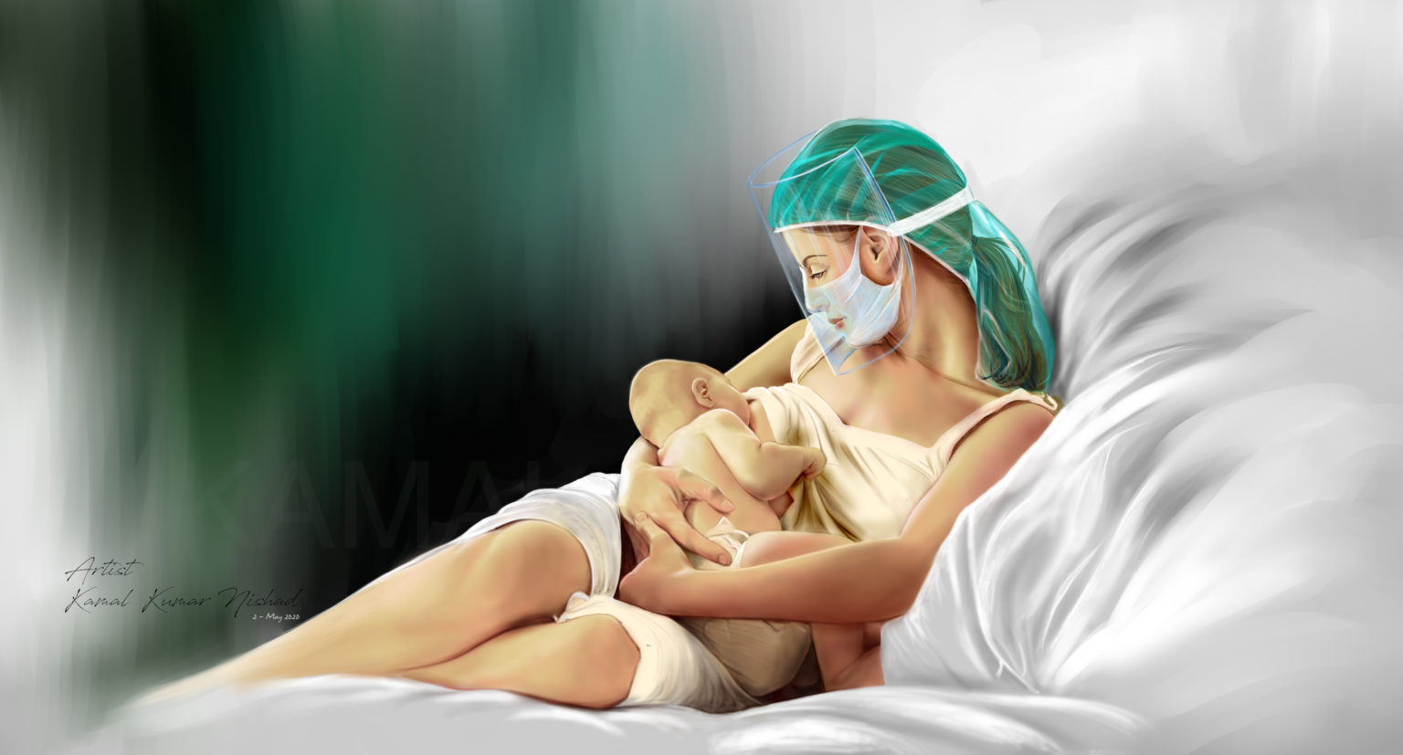 A LITTLE BIT OF HEAVEN | Digital Painting Title : a little bit of heaven… Medium : Digital Painting Size : 7 X 13 inches Artist : Kamal Nishad This is a Digital painting. “a little bit of heaven”. Created by © Kamal Nishad. All rights reserved.