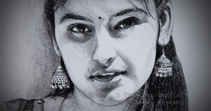 ELEGANCE – Pencil and Charcoal Sketch by Artist Kamal Nishad +91 95012 47988 www.kamalnishad.com 1200 x 630