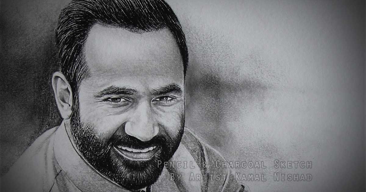 HAPPINESS (Meet Hayer) Pencil and Charcoal Sketch by Artist Kamal Nishad +91 9501247988 -1200 x 630