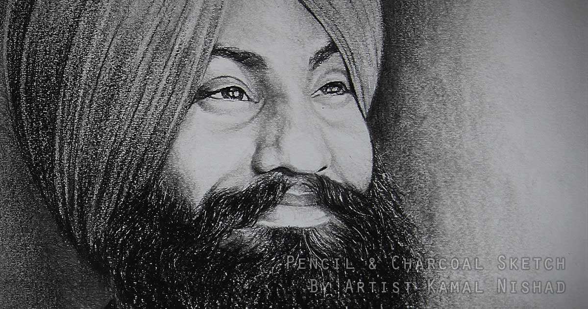 EXPRESSIONS OF BLISS - Pencil & Charcoal Sketch _ by Artist Kamal Nishad_ 1200-x-630-VIDEO-THUMBNAIL