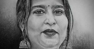 SIMPLE ELEGANCE _ Pencil & Charcoal Sketch – by Artist Kamal Nishad +91 9501247988_1200-x-630-IMAGE-THUMBNAIL_