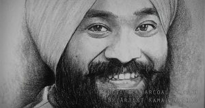 SOULFUL SMILE _ Pencil & Charcoal Sketch – by Artist Kamal Nishad +91 9501247988_1200 x 630 IMAGE THUMBNAIL_